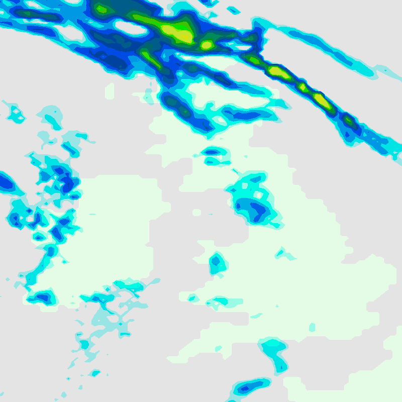 Map images UK total precipitation visualisation