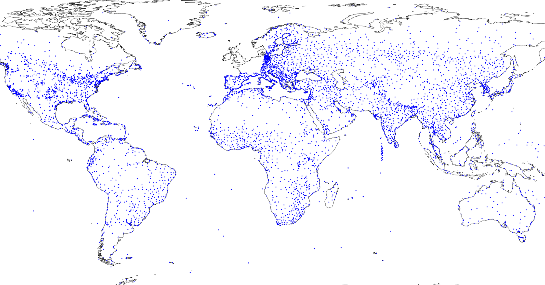 Global area data visualisation