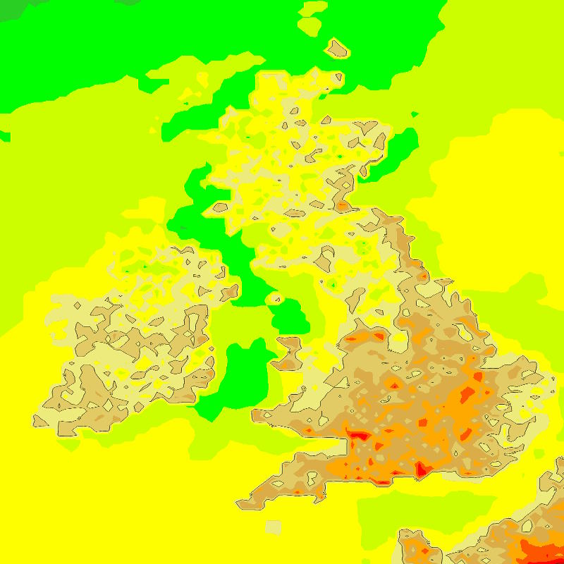 Map images - Ground temperature